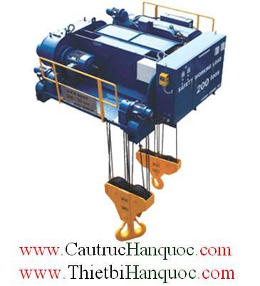 Palăng 10 tấn cáp điện dầm đôi Hàn Quốc KG